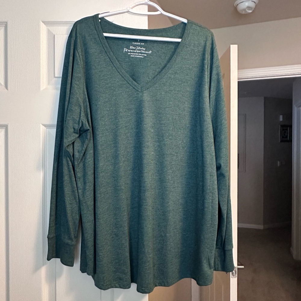 Torrid Classic Fit Green Top